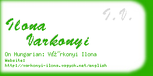 ilona varkonyi business card